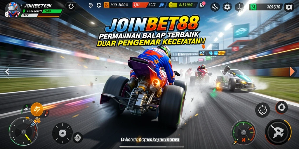 Tampilan gameplay Racing yang mendebarkan di JOINBET88.