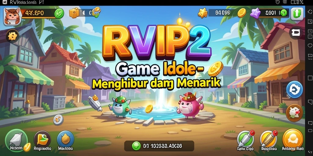 Tampilan gameplay RVIP2 yang menampilkan keseruan dan strategi dalam game Idle.