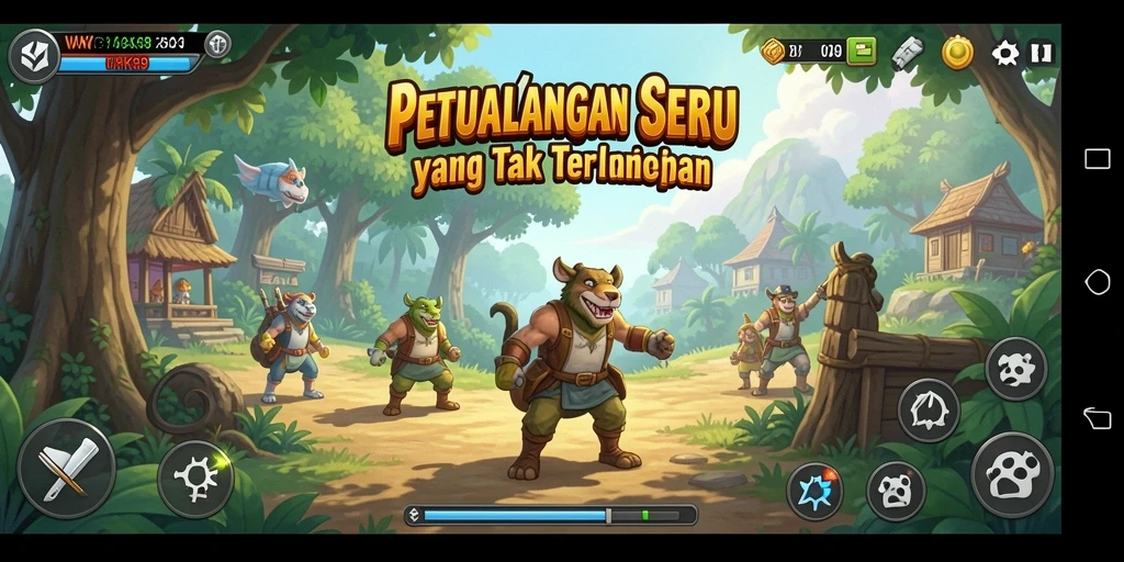 Tampilan gameplay WAK89 yang menakjubkan di dunia petualangan.