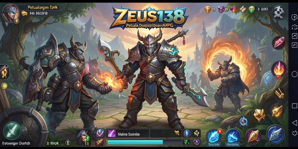 Tampilan gameplay seru dalam <strong>ZEUS138</strong> dengan aksi ARPG yang mendebarkan.